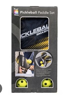 Pickleball Smash Paddle Set - Black & Yellow